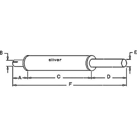 Aftermarket New Muffler Fits Ford New Holland Tractor 2N 8N 9N 34in. Long 1.5 FD2010